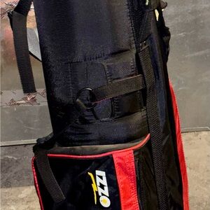 Vintage Izzo Black and Red Golf Bag